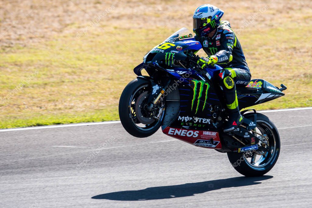 Valentino rossi - monster energy yamaha motogp during Grand Prix of San Marino and Riviera di Rimini - Free practice 3 at the Misano Marco Simoncelli World Circuit in misano adriatico (rn), Italy, September 19 2020 - LM/Alessio Marini