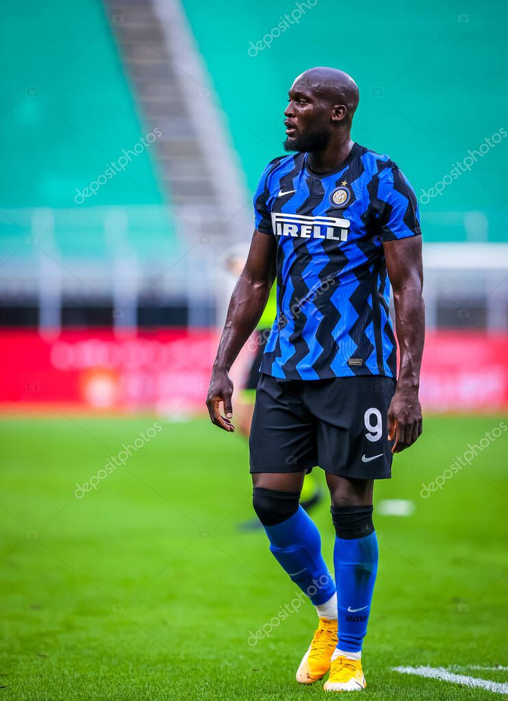 Romelu Lukaku of FC Internazionale during the Friendly Match Pre-Season 2020/21 between FC Internazionale vs AC Pisa 1909 at the San Siro Stadium, Milan, Italy on September 19, 2020 - Photo Fabrizio Carabelli /LM