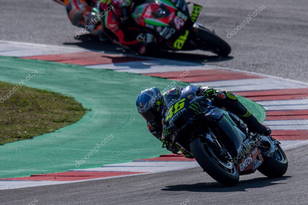 Valentino rossi - monster energy yamaha motogp during Grand Prix of San Marino and Riviera di Rimini - Free practice 3 at the Misano Marco Simoncelli World Circuit in misano adriatico (rn), Italy, September 19 2020 - LM/Alessio Marini