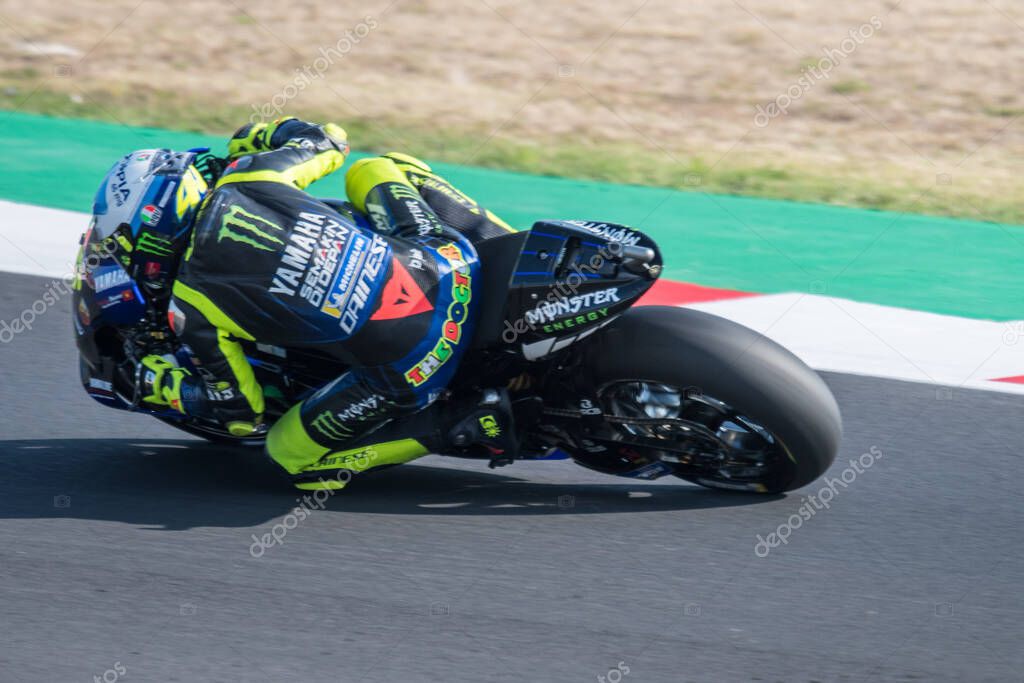 Valentino rossi - monster energy yamaha motogp during Grand Prix of San Marino and Riviera di Rimini - Free practice 3 at the Misano Marco Simoncelli World Circuit in misano adriatico (rn), Italy, September 19 2020 - LM/Alessio Marini