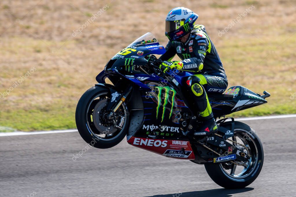 Valentino rossi - monster energy yamaha motogp during Grand Prix of San Marino and Riviera di Rimini - Free practice 3 at the Misano Marco Simoncelli World Circuit in misano adriatico (rn), Italy, September 19 2020 - LM/Alessio Marini
