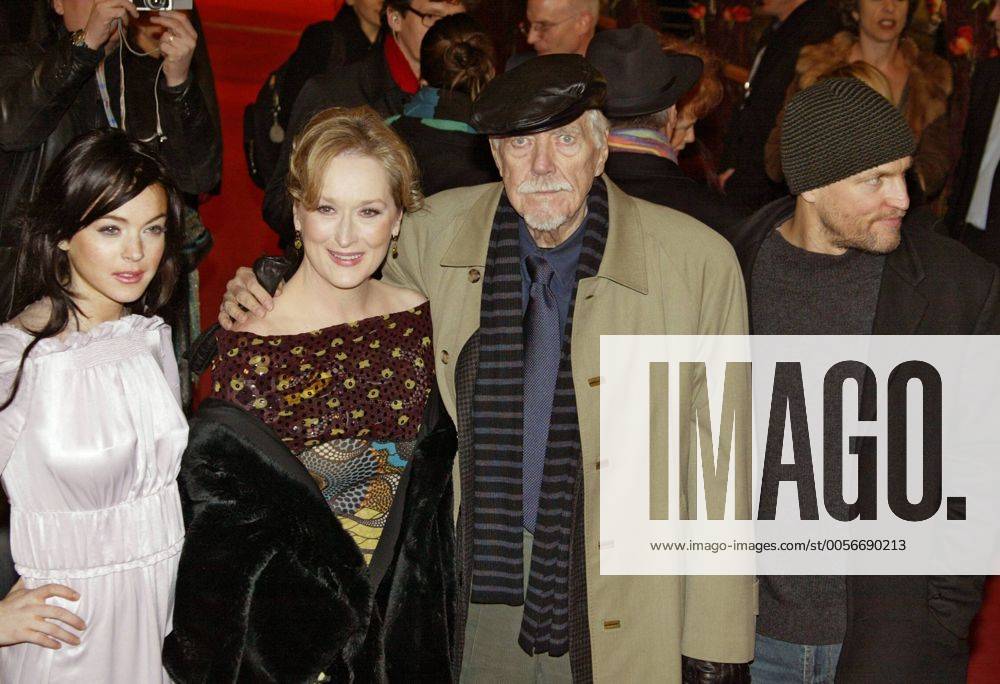 Berlinale 2006, 56. Internationale Filmfestspiele Berlin Berlin Film Festival, Tag 4. Premiere von A Prairie Home Companion Lindsay Lohan, Meryl Streep, Robert Altman, Woody Harrelson