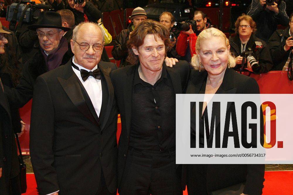 Berlinale 2007, 57. Internationale Filmfestspiele Berlin 57th Berlin International Film Festival, Tag 6. Premiere von The Walker Paul Schrader, Willem Dafoe, Lauren Bacall
