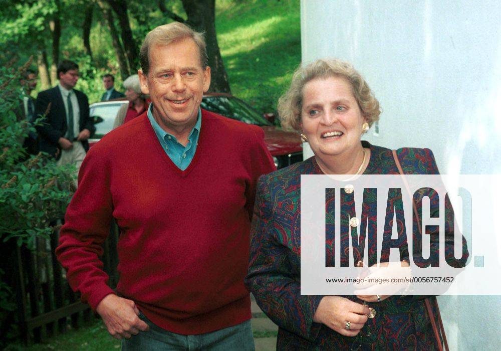 Czech President Vaclav Havel with U.S. ambassador to the United Nations Madeleine Albright during their meeting at his private cottage Hradecek on August 28, 1994.Vaclav Havel died on Sunday, Dec. 18, 2011, aged 75. Havel, a dissident playwright jailed by Communists, became Czechoslovak and than Czech president and a symbol of peace and freedom after bringing down communism in Czechoslovakia by leading bloodless Velvet Revolution . CTKPhoto20210242