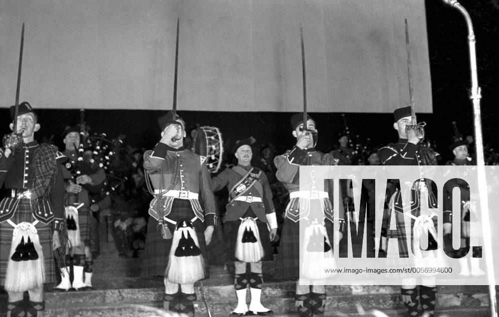 1. Internationale Filmfestspiele Berlin 1st Berlin Film Festival (Berlinale), 06.-17. Juni 1951 Schottische Armeeband