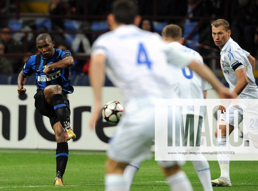 Samuel ETO O (Inter) - Mailand 31.3.2010, Champions League, Inter Mailand (blau) - CSKA Moskau (weiß) - o0 ETOO