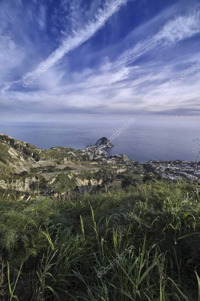 ITALY, Campania, Ischia island, S.Angelo, view of S.Angelo promontory