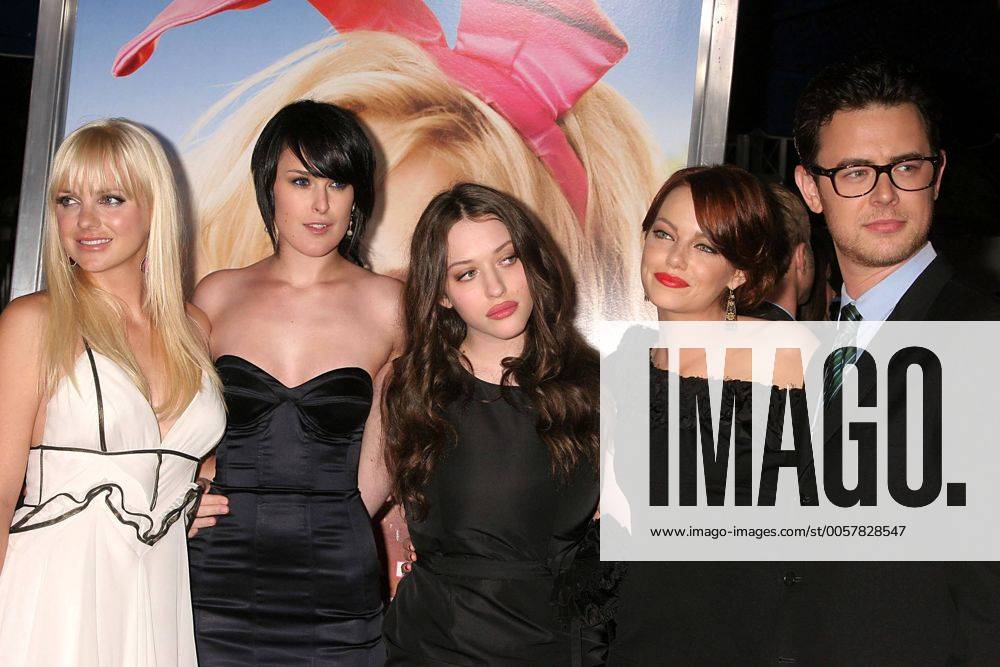 Aug. 20, 2008 - Hollywood, California, U.S. - I13581CHW. THE HOUSE BUNNY LOS ANGELES PREMIERE .MANN VILLAGE THEATRE, WESTWOOD, CA .08 20 08.ANNA FARIS, RUMER WILLIS, KAT DENNINGS, EMMA STONE AND COLIN HANKS Hollywood U.S. - ZUMAw87
