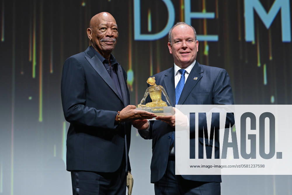 Bilder des Jahres 2024, Entertainment 06 Juni Entertainment Themen der Woche KW24 63rd Monte Carlo Television Festival Morgan Freeman , SAS Prince Albert de Monaco 306213 2024 06 14