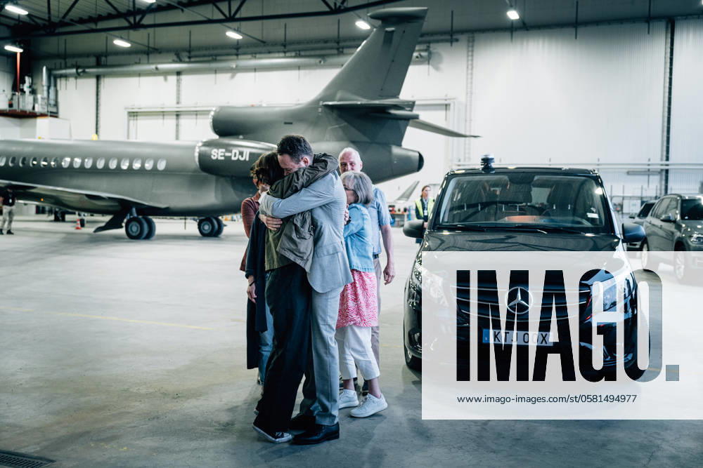 Johan Floderus return home after being imprisoned in Iran Here Floderus is reunited with his family at Arlanda airport, Stockholm, Sweden 15 June 2024 Sweden