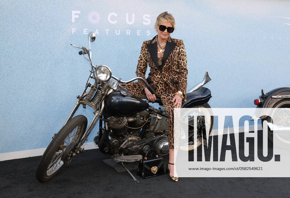 HOLLYWOOD, CA - JUNE 17: Sharon Stone at The Bikeriders LA Premiere at the TCL Chinese Theater in Hollywood,, California on June 17, 2024.