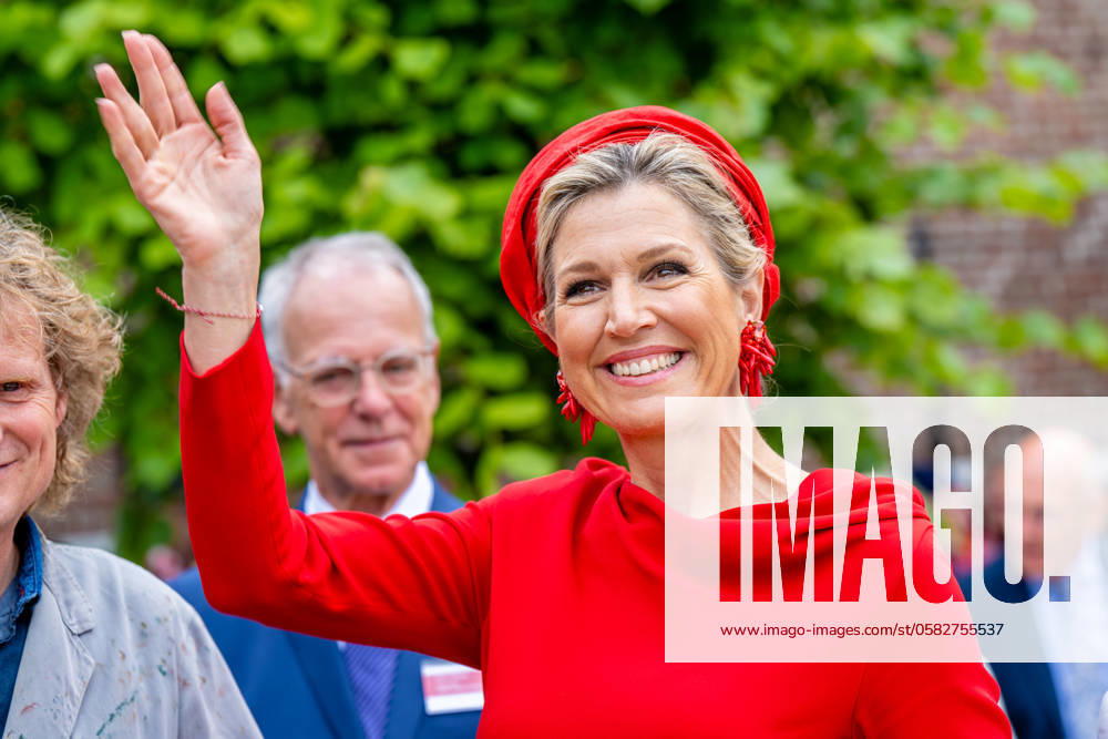 Hindeloopen Queen Maxima attend the opening of the renovated Museum Hindeloopen. Â