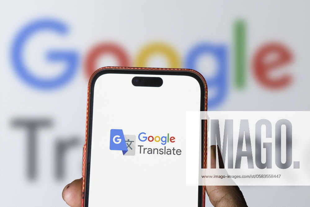 Dhaka, BD- 05 Jun 2024: Google Translate logo is displayed on smartphone. Dhaka, BD- 05 Jun 2024: Google Translate logo is displayed on smartphone.