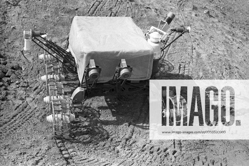 Crimea. Ukrainian SSR. USSR. The USSR Academy of Sciences space communication center. Lunokhod-1 undergoing testing on The soil, imitation of The lunar surface. . TASS_1409869