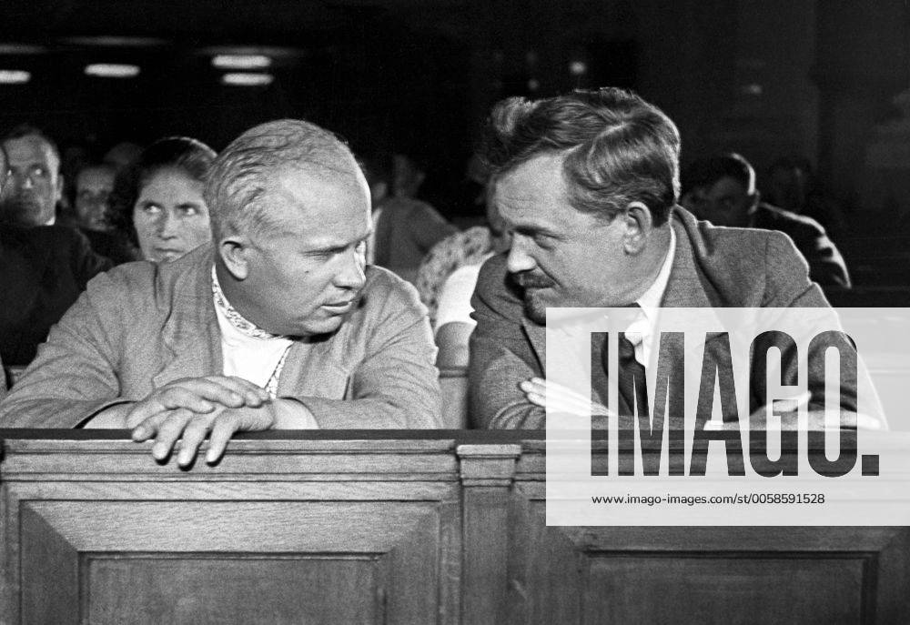 Moscow. Nikita Khrushchev (L) and Soviet Prime Minister Vyacheslav Molotov. TASS_1203098