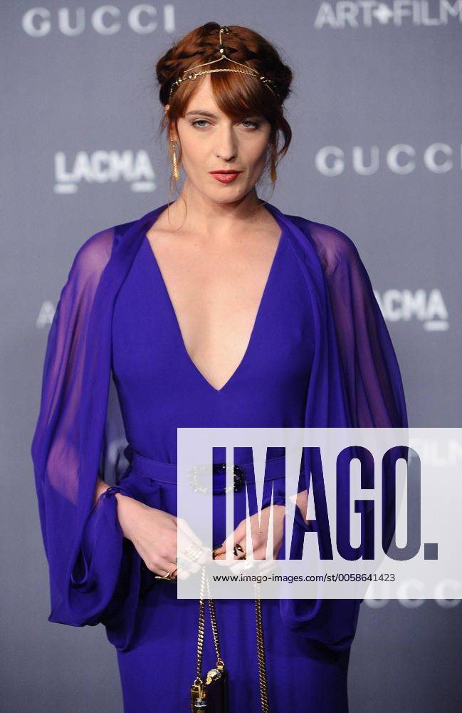 Singer Florence Welch arrives at the LACMA Art + Film Gala in Los Angeles on October 27, 2012. LAP2012102759