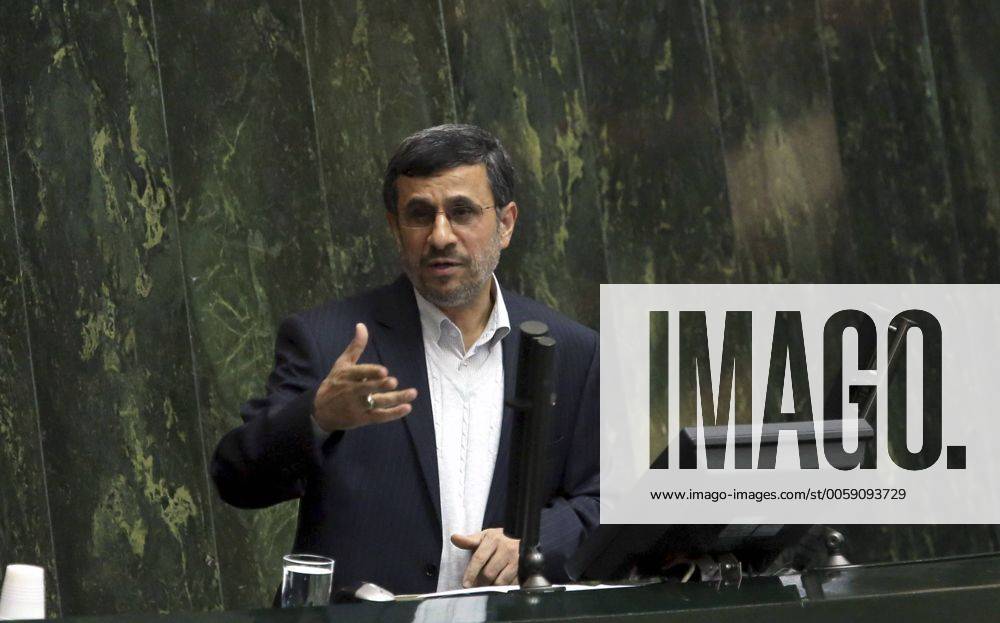 Iranian President Mahmoud Ahmadinejad speaks to the lawmakers in parliament in Tehran, Iran on January 16, 2013. Ahmadinejad seeks parliament s support for subsidy cut plans. IRN20130116102