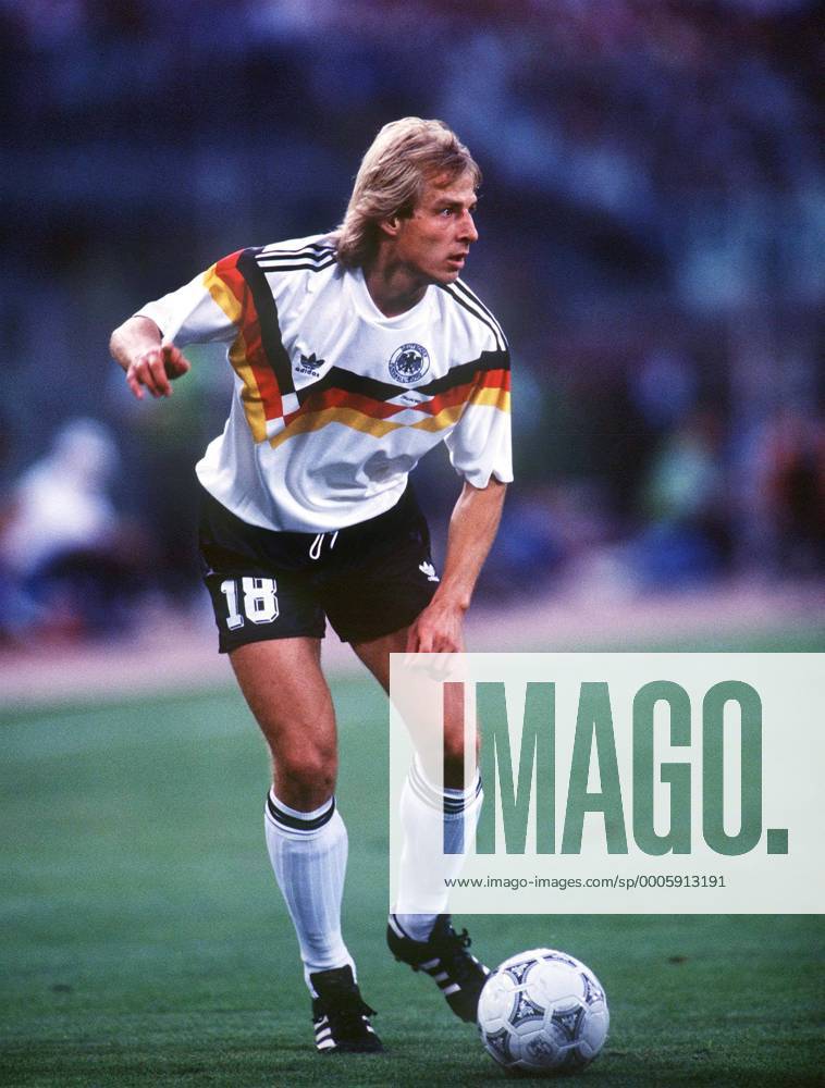 Jürgen Klinsmann (Ger). Argentina v West Germany. World Cup Final 1990. Rome. 8 7 90.
