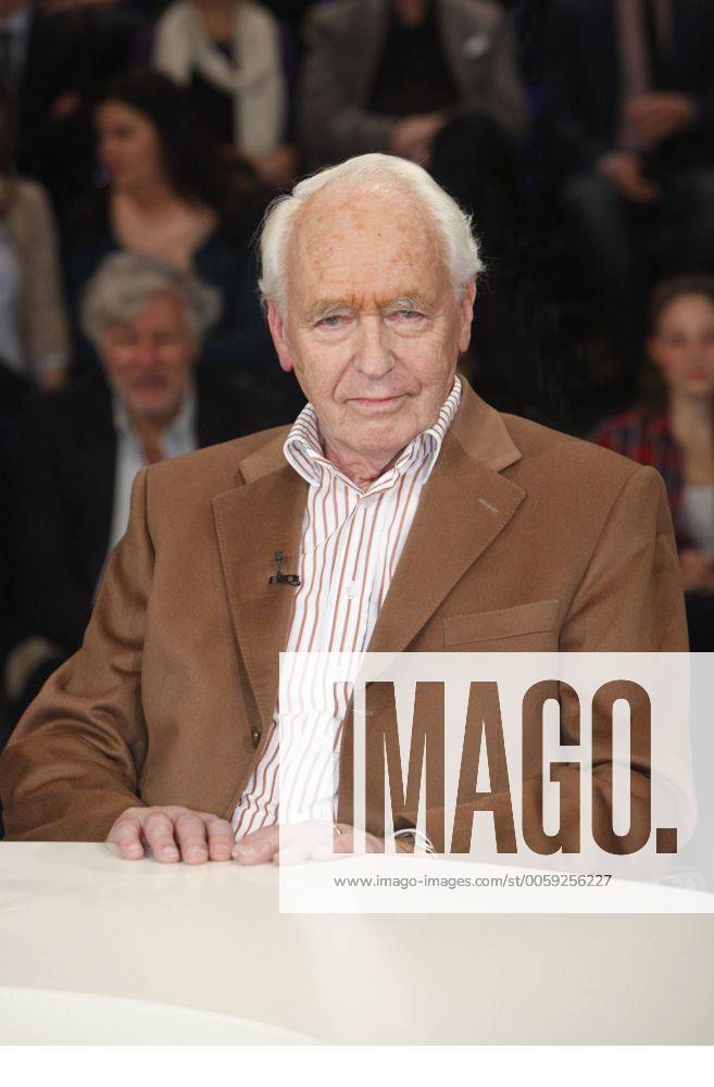 Wolf Schneider (Journalist und Publizist) in der Talk-Show maybrit illner am 21.02.2013 in Berlin Thema der Sendung: Ausgepowert, ausgelagert, ausgebeutet - macht Arbeit krank?