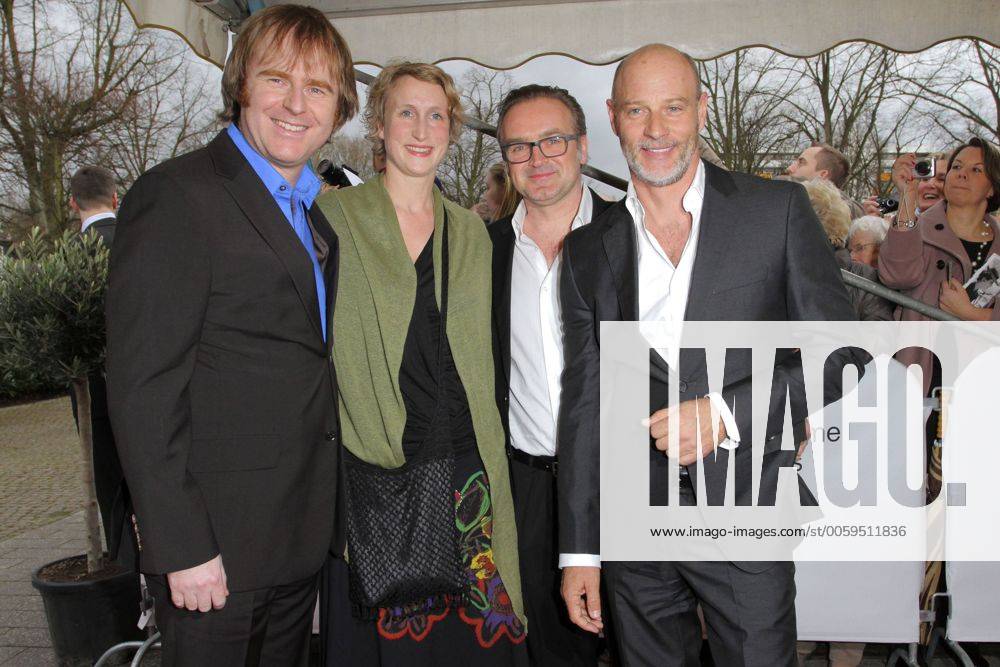 Marc Schötteldreier, Julia Eplinius, Stephan Wagner und Simon Licht bei der Verleihung vom Grimme-Preis 2013 im Theater Marl. Marl, 12.04.2013 Foto:xS.xSchrapsx xFuturexImage