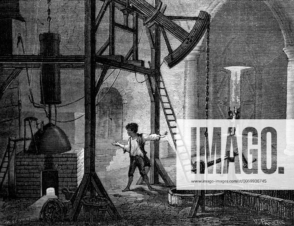 Humphrey Potter, a small boy whose duty it was to open and shut the valves on Newcomen s prototype steam engine, discovered it worked automatically. He is known as the lazy genius for this discovery in 1713. UnitedArchives00119520