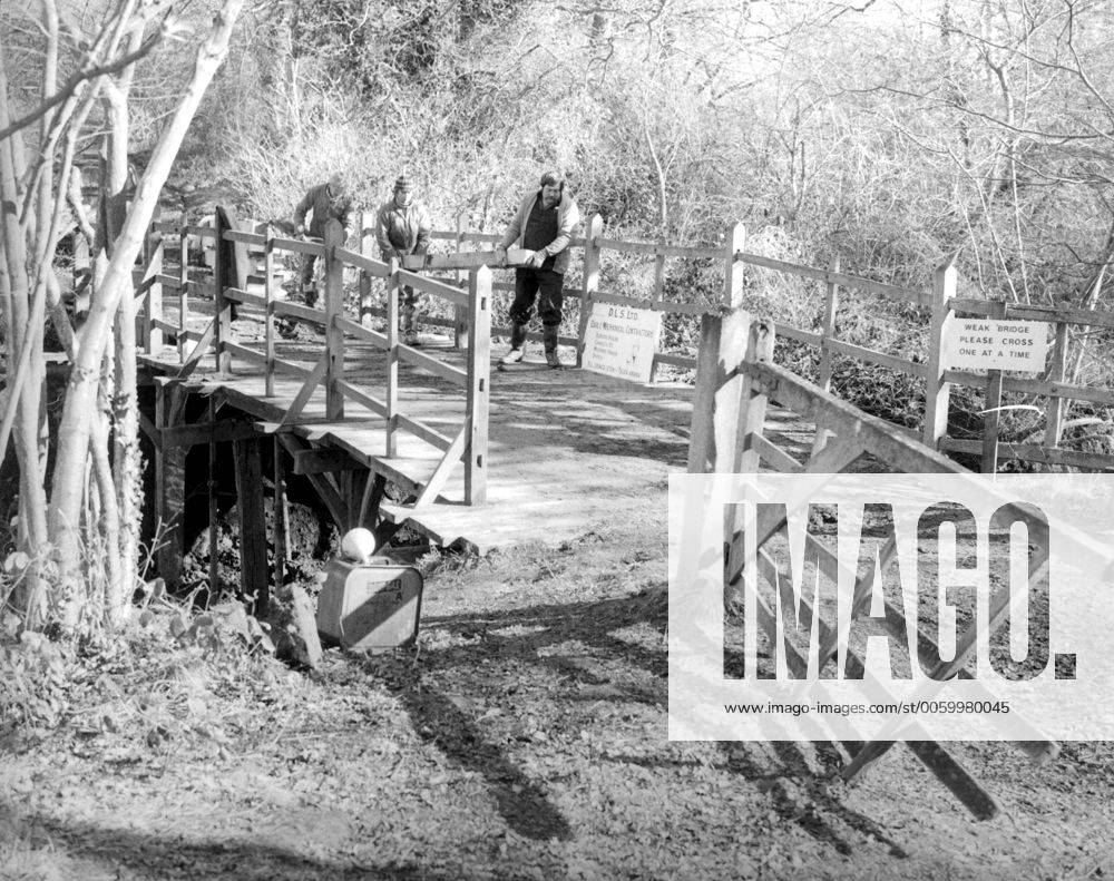Pooh s bridge has been repaired. The bridge is to be seen over a brook to the SW of Hartfield, Sussex. The bridge features in A A Milne s books, Winnie-the-Pooh. UnitedArchives00372875