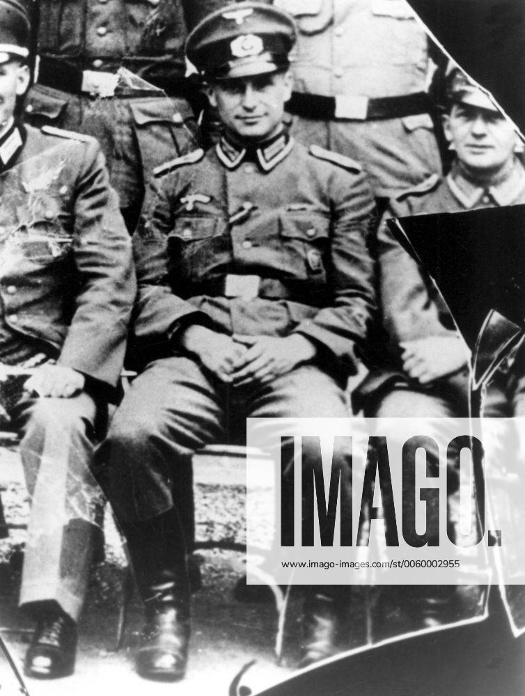 Klaus Barbie aka Klaus Altmann (1913-1991) The butcher of Lyon wearing a Wehrmacht Uniform . Date photo is about 1938, probably during BarbieâÄs military service UnitedArchives00569741