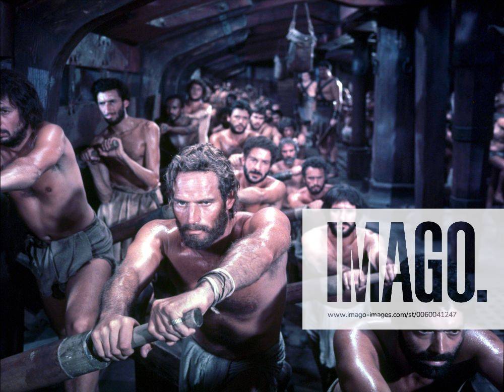 CHARLTON HESTON BEN HUR SLAVE SLAVES ROW ROWING UnitedArchives00845302