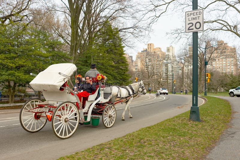 The City of New York, NEW YORK - CIRCA MARCH 2016: Central Park in March. Central Park is an urban park in middle-upper Manhattan, within New York City.