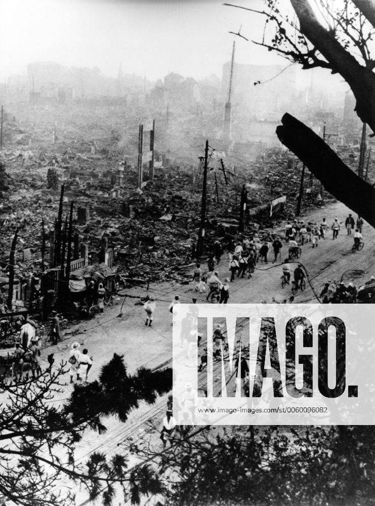 Japanese earthquake and fire, Tokyo 1923, Japan, japanisch, japanischer, japanische UnitedArchives00929683