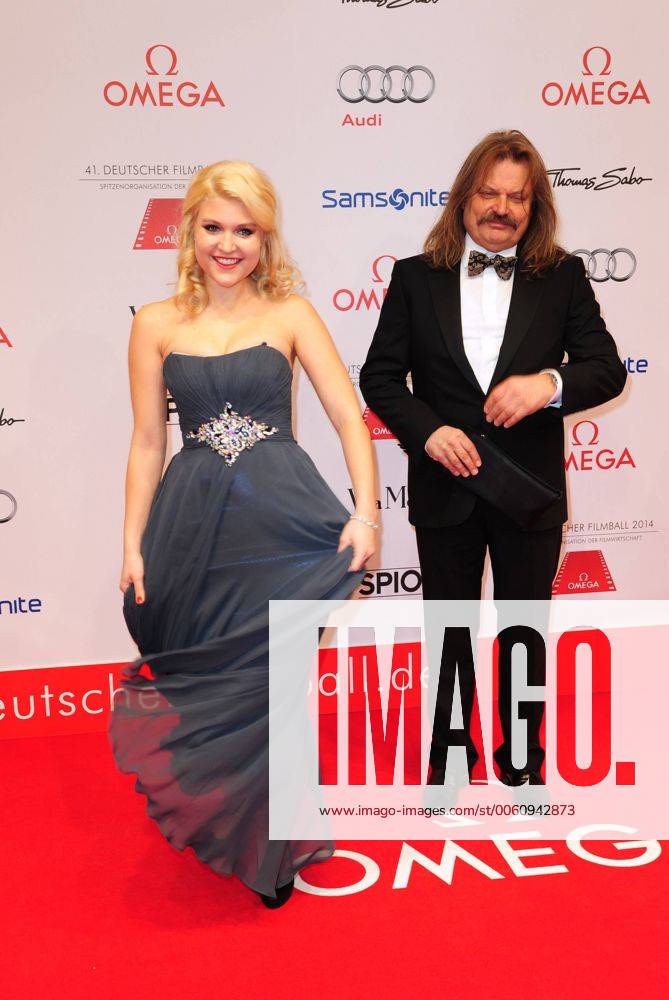 Leslie Mandoki mit seiner Tochter Lara bei dem 41. Deutscher Filmball am 18.01.2014 in München 41. Deutscher Filmball, 2014 Muenchen