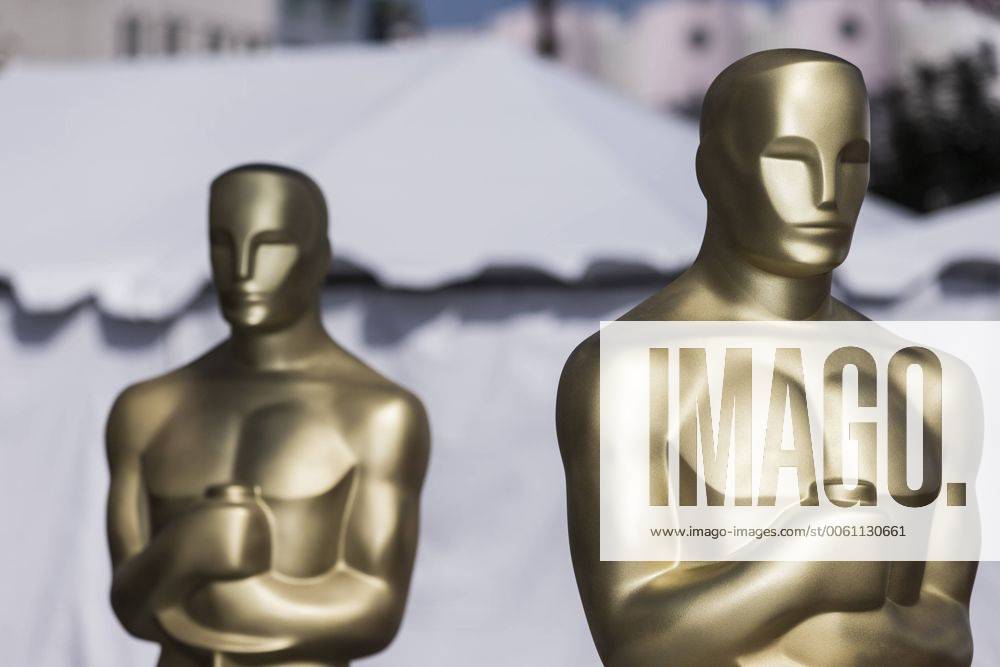Vorbereitungen für die Verleihung der Oscars im Dolby Theatre in Hollywood, Los Angeles NEWS : Preparatifs Oscars - Los Angeles - 25 02 2014 ChrisElise PanoramicUSA