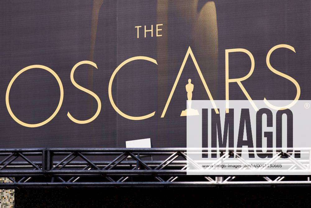 Vorbereitungen für die Verleihung der Oscars im Dolby Theatre in Hollywood, Los Angeles NEWS : Preparatifs Oscars - Los Angeles - 25 02 2014 ChrisElise PanoramicUSA