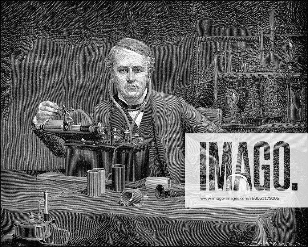 Thomas Alva Edison, 1847 - 1931, US-amerikanischer Erfinder und Unternehmer iblhdf03854362