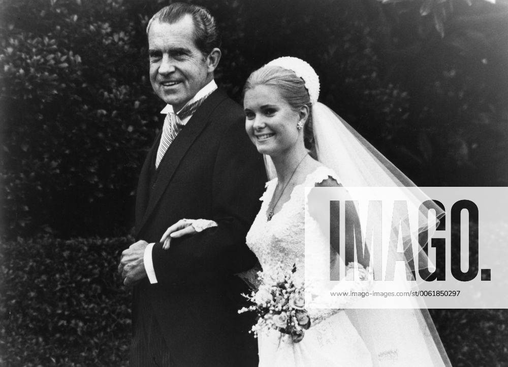 RICHARD NIXON (January 9, 1913 to April 22, 1994) was the 37th President of the United States (1969 to 1974), having formerly been the 36th Vice President of the United States (1953 to 1961). A member of the Republican Party, he was the only President to resign the office as well as the only person to be elected twice to both the Presidency and the Vice Presidency. PICTURED: TRICIA NIXON wedding. - ZUMAk09