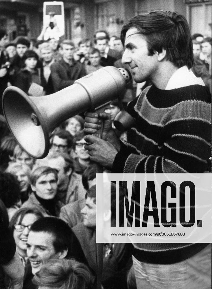 Oct. 22, 1967 - Berlin, Germany - RUDI DUTSCHKE (March 7, 1940 - December 24, 1979), was the most prominent spokesperson of the German student movement of the 1960s. Berlin Germany - ZUMAk09