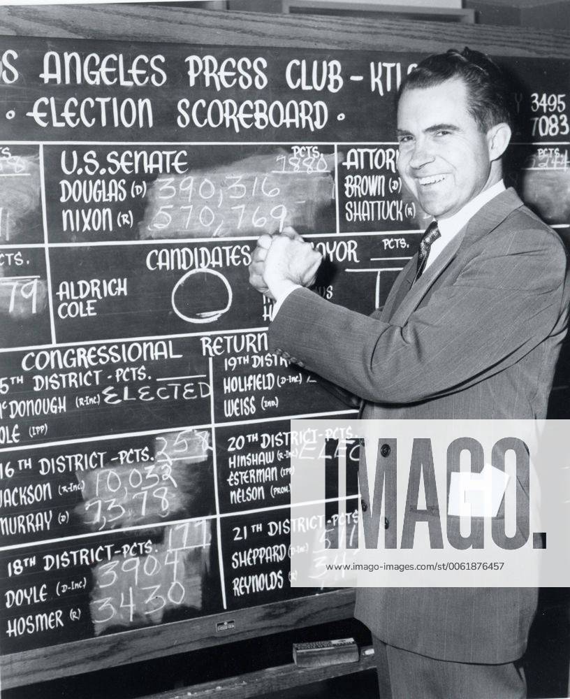 Aug 05, 1947 - Washington, District of Columbia, U.S. - RICHARD NIXON (January 9, 1913 Ð April 22, 1994) was the 37th President of the United States (1969Ð1974), having formerly been the 36th Vice President of the United States (1953Ð1961). A member of the Republican Party, he was the only President to resign the office as well as the only person to be elected twice to both the Presidency and the Vice Presidency. Wins election to House of Representatives.. Washington U.S. - ZUMAk09