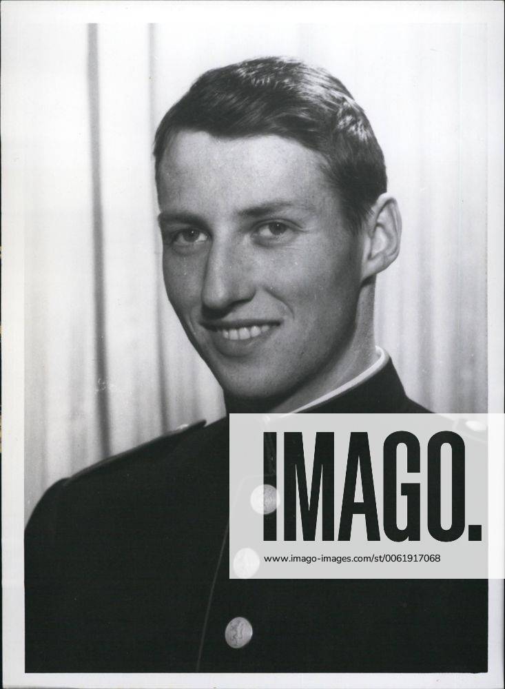 Feb. 02, 1958 - H.R.H. Crown Prince Harald of Norway 21 year and coming into state of majority on February 21st 1958. photo sows The first picture of H.R.H. crown prince Harald after the death of his grandfather king Haakon VII. - ZUMAk09