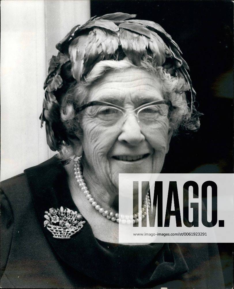 Oct. 10, 1970 - Agatha Christie Is 80 Today - And Her 80th. Novel Is Published: Agatha Christie, the world famous thriller writer - today celebrated her 80tj. birthday - and also the publication of her 80th. novel, and attended a private party given to mark the occasion by Collins, the publishers, at St. James Place, London. Photo shows Agatha Christie - gives a birthday smile when she arrived for today s party. - ZUMAk09