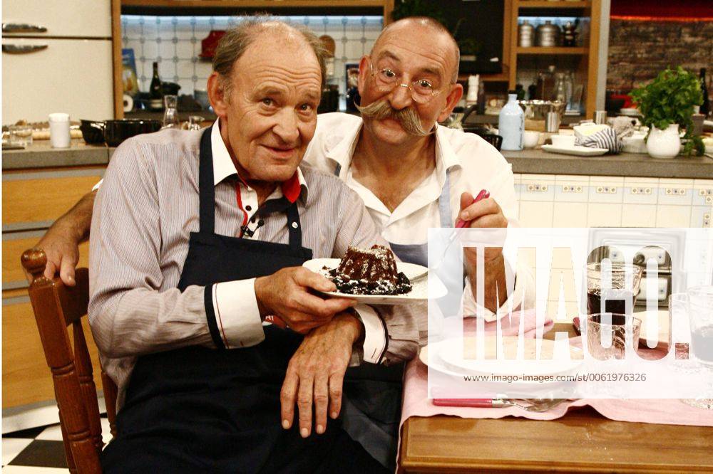 Michael Mendl und Horst Lichter In der ZDF-Koch-Show Lafer Lichter Lecker Sendetermin voraussichtlich am 25.10.2014 Hamburg 27. Juli 2014