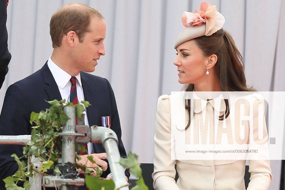 20140804 - LIEGE, BELGIUM: Britain s Prince William, The Duke of Cambridge and Britain s Princess Catherine (Kate) Middleton, Duchess of Cambridge pictured a ceremony at the memorial interallied in Cointe, for the 100th anniversary of the First World War, Monday 04 August 2014, Liege. BRUNOxFAHY Highlight 04272473