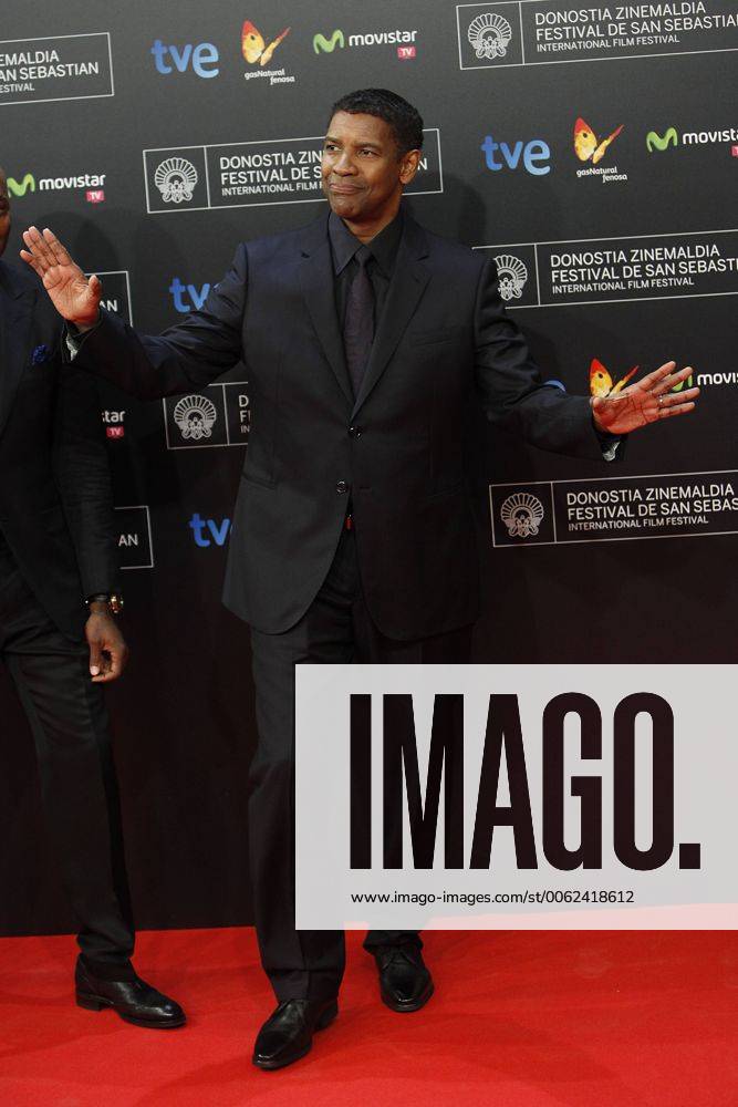 US actor Denzel Washington posses in the photocall before the opening ceremony of the 62st San Sebastian Film Festival in San Sebastian, Spain. September 19, 2014. (201409191149)
