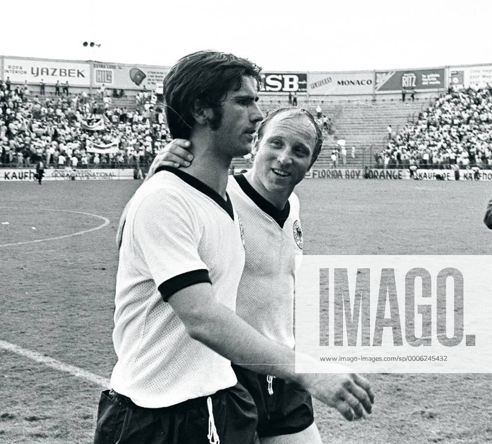WM 1970, Viertelfinale, Gerd MÜLLER (li.) und Uwe SEELER (beide BR Deutschland) o0 BRD