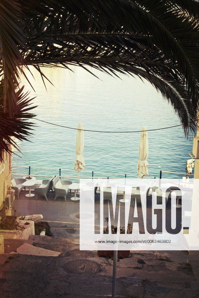 Greece, Crete, Agios Nikolaos, waterfront promende MEM000235