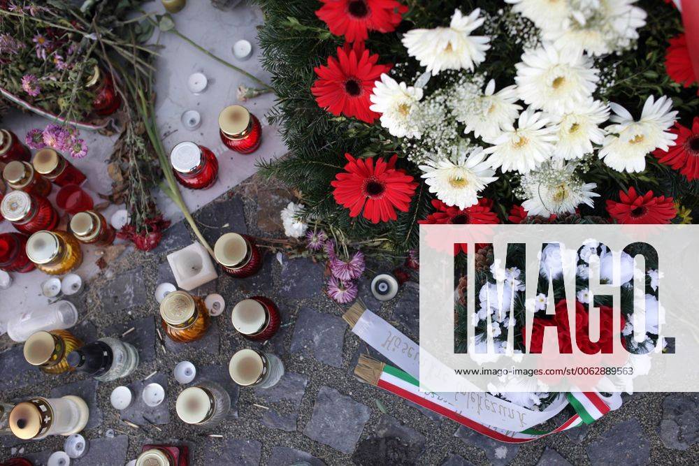Mermorial event the 1956 uprising against Soviet occupation at New Public Cemetery in Budapest, Hungary on November 4, 2014. . The uprising began after a student demonstration on October 23, 1956 and had been bloody crushed by Soviet Army on November 4. CSABAxDOMOTOR