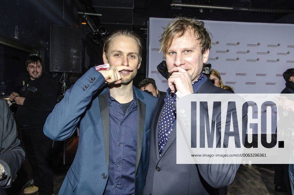 Axel Schreiber und Robert Stadlober bei der Medienboard Christmas Party im Tresor Club. Berlin, 04.12.2014 Foto:xK.xWernerx xFuturexImage