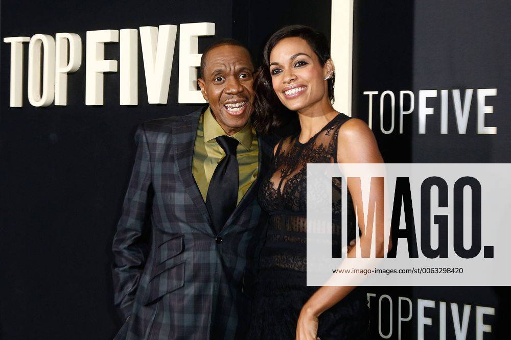Freddie Jackson und Rosario Dawson bei der Top Five Kino Premiere am 3.12.2014 in New York Top Five Kinoremiere in New York, 2014