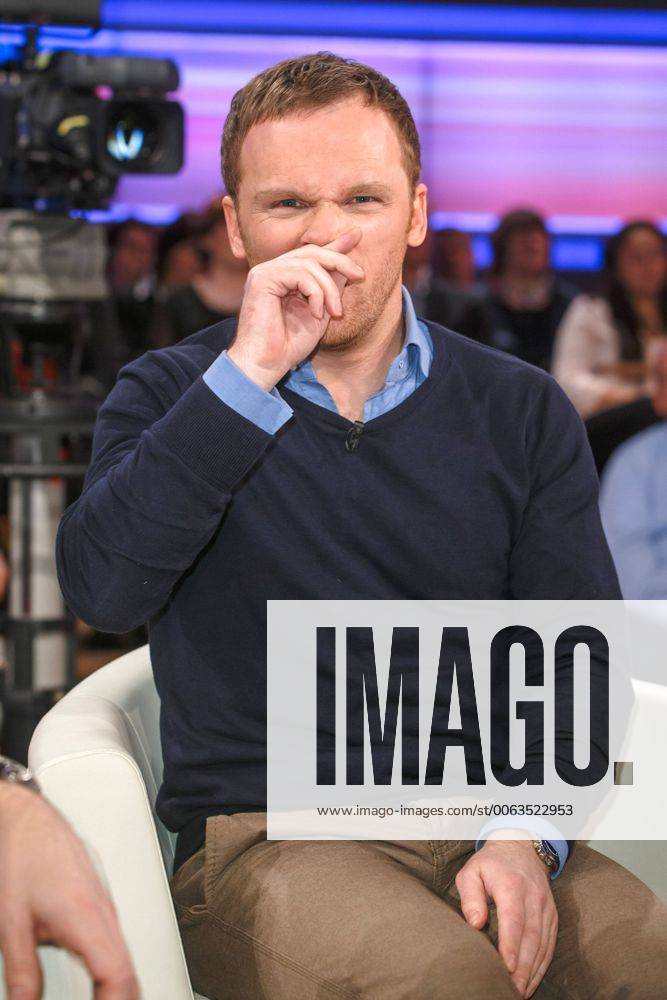 MDR - Riverboat. Comedin Ralf Schmitz anläßlich der MDR - Talkshow Riverboat am 16.01.2015 im Studio 3 der Mediacity Leipzig.