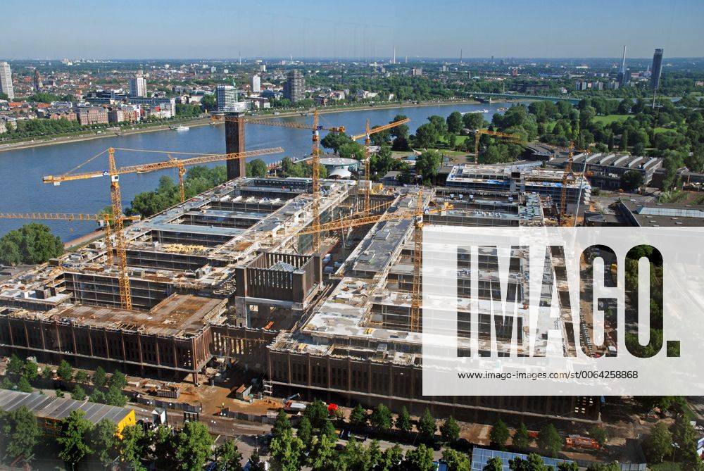 Baustelle auf dem Messegelände in Köln-Deutz