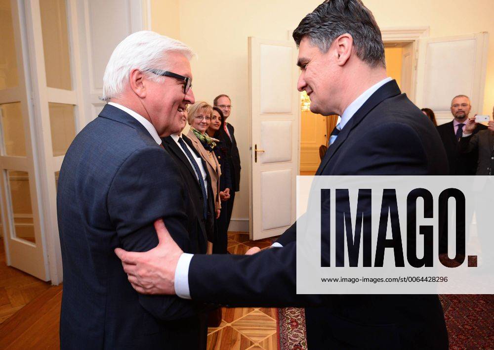 Frank Walter Steinmeier - Zagreb, Croatia 30.04.2015., Zagreb, Croatia - German Foreign Minister Frank Walter Steinmeier during his visit to Croatia met with prime minister Zoran Milanovic. MarkoxPrpic PIXSELL